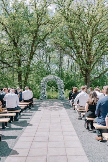 The beautiful ceremony site at the White Poplar in Winnipeg Manitoba