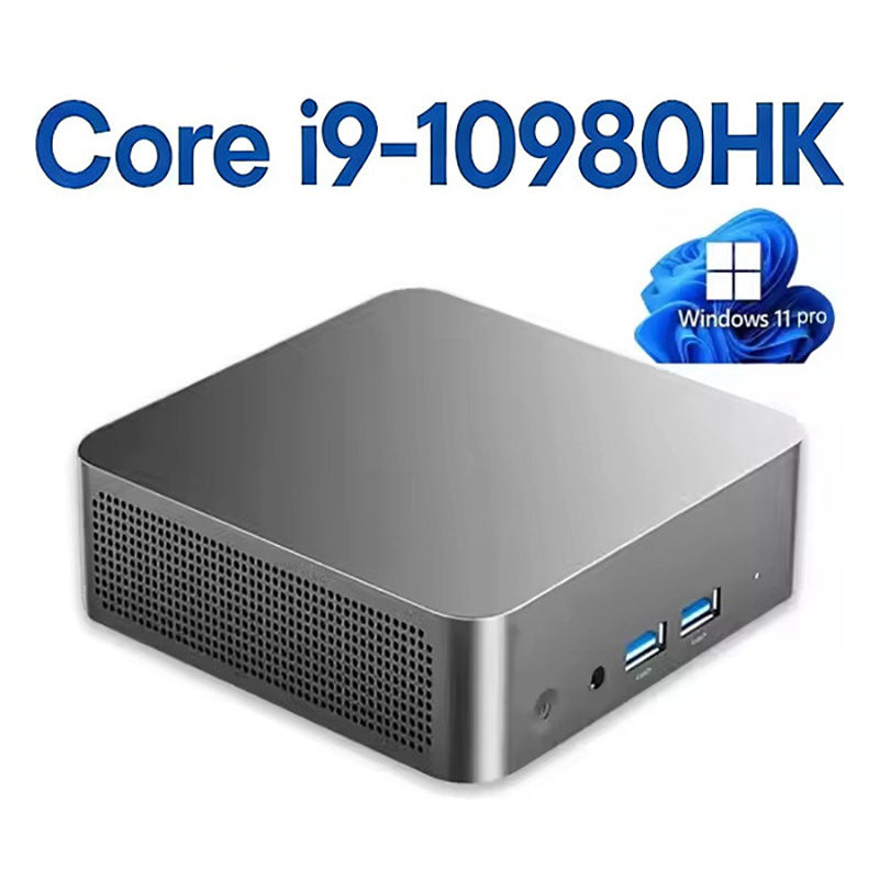 Mini PC Windows 11 Pro Core i9 10980HK Small Pocket Computer 32GB RAM 1TB/2TB SS