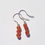 Thumbnail: Small Drop Carnelian Earrings