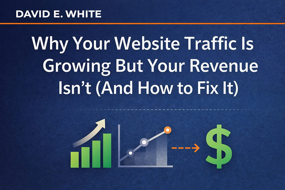 Why Website Traffic Is Not Converting: Why Your Website Traffic Is Growing, But Your Revenue Isn’t (And How to Fix It)