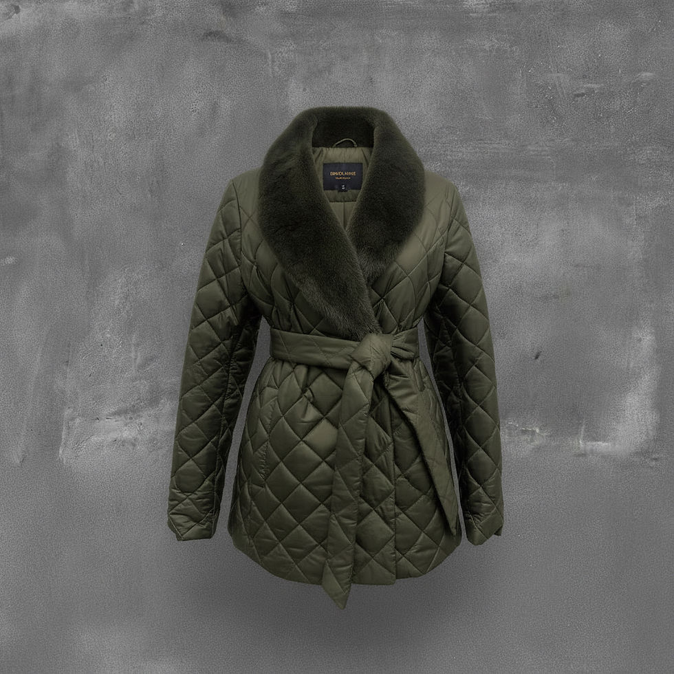 Miniaturbild: Steppjacke mit Fuchsfell