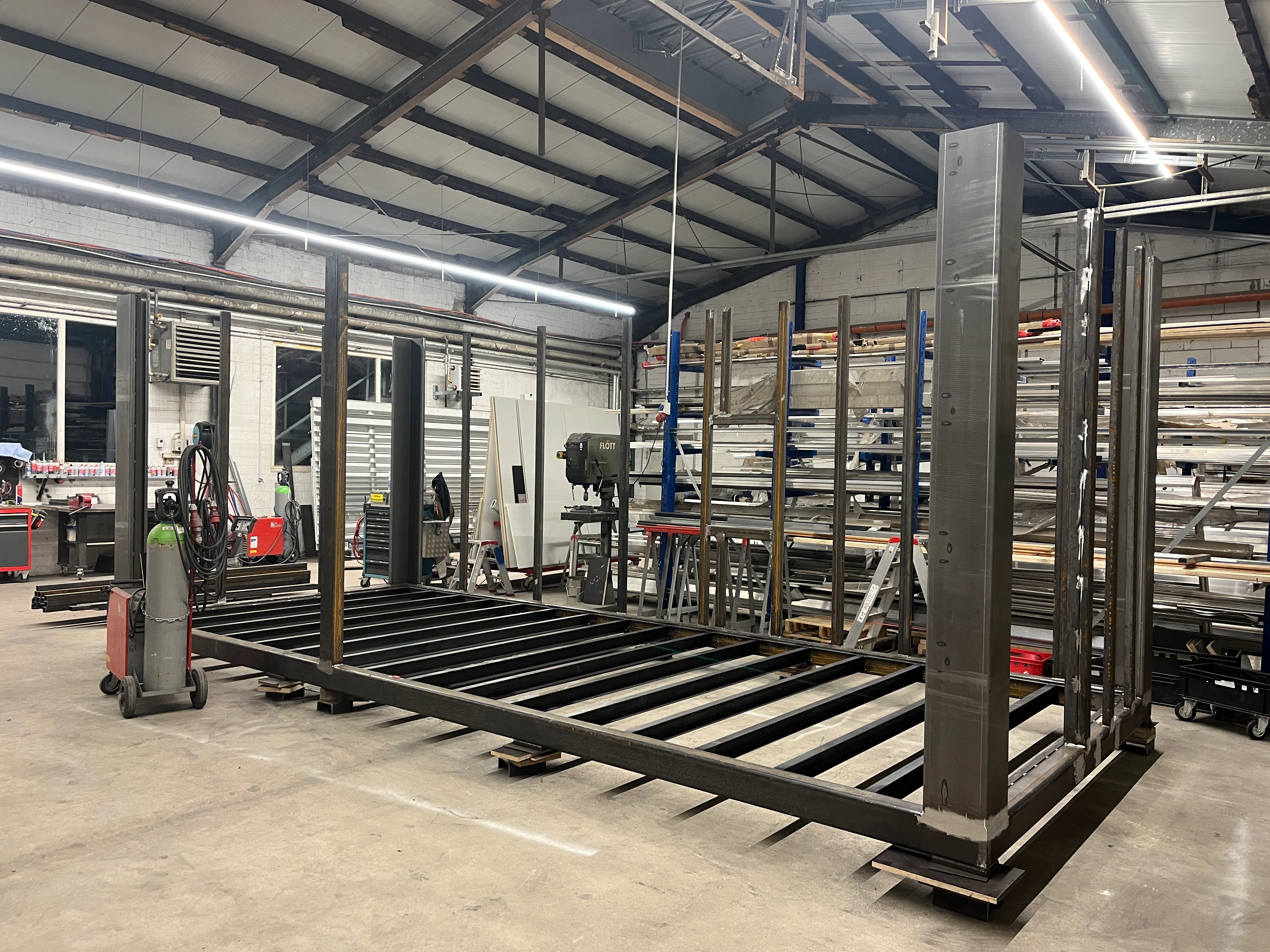 Saunacontainer Vorbereitung