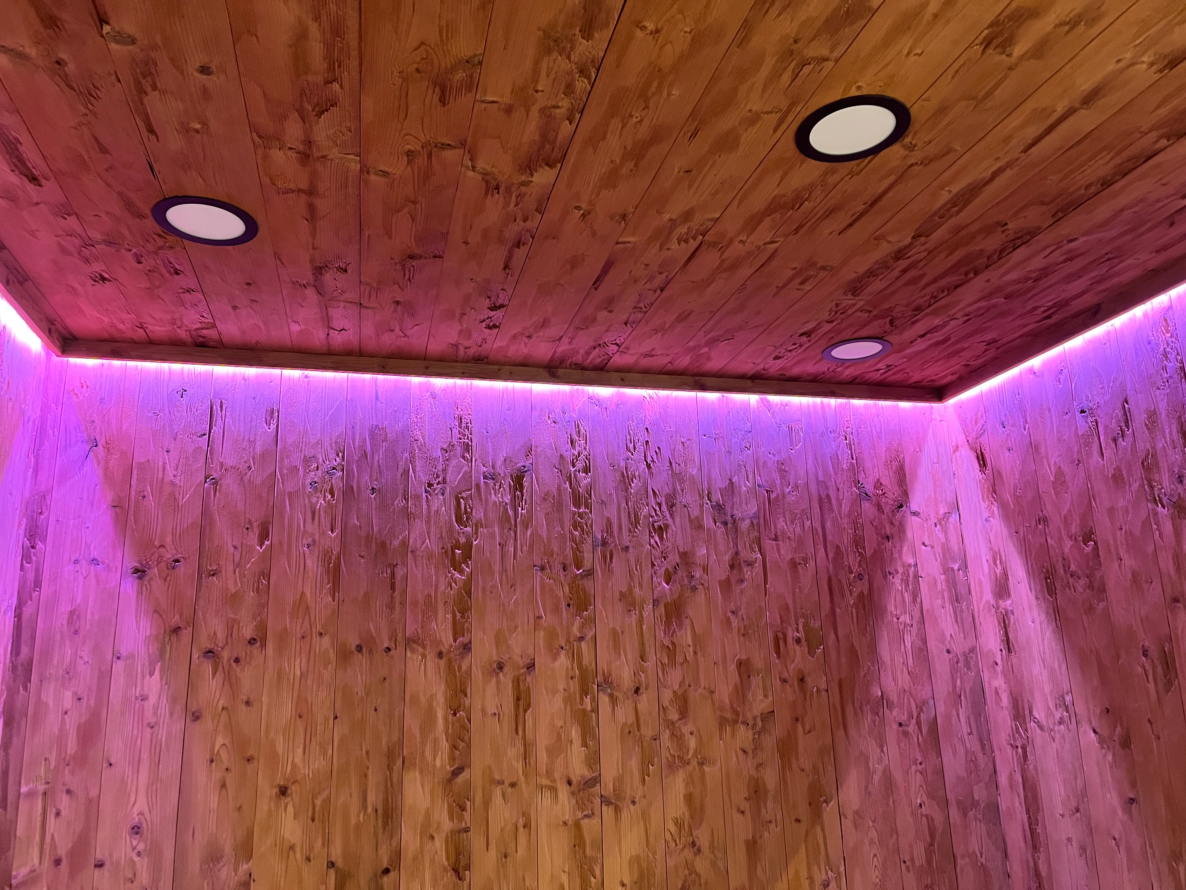Saunacontainer LED Beleuchtung