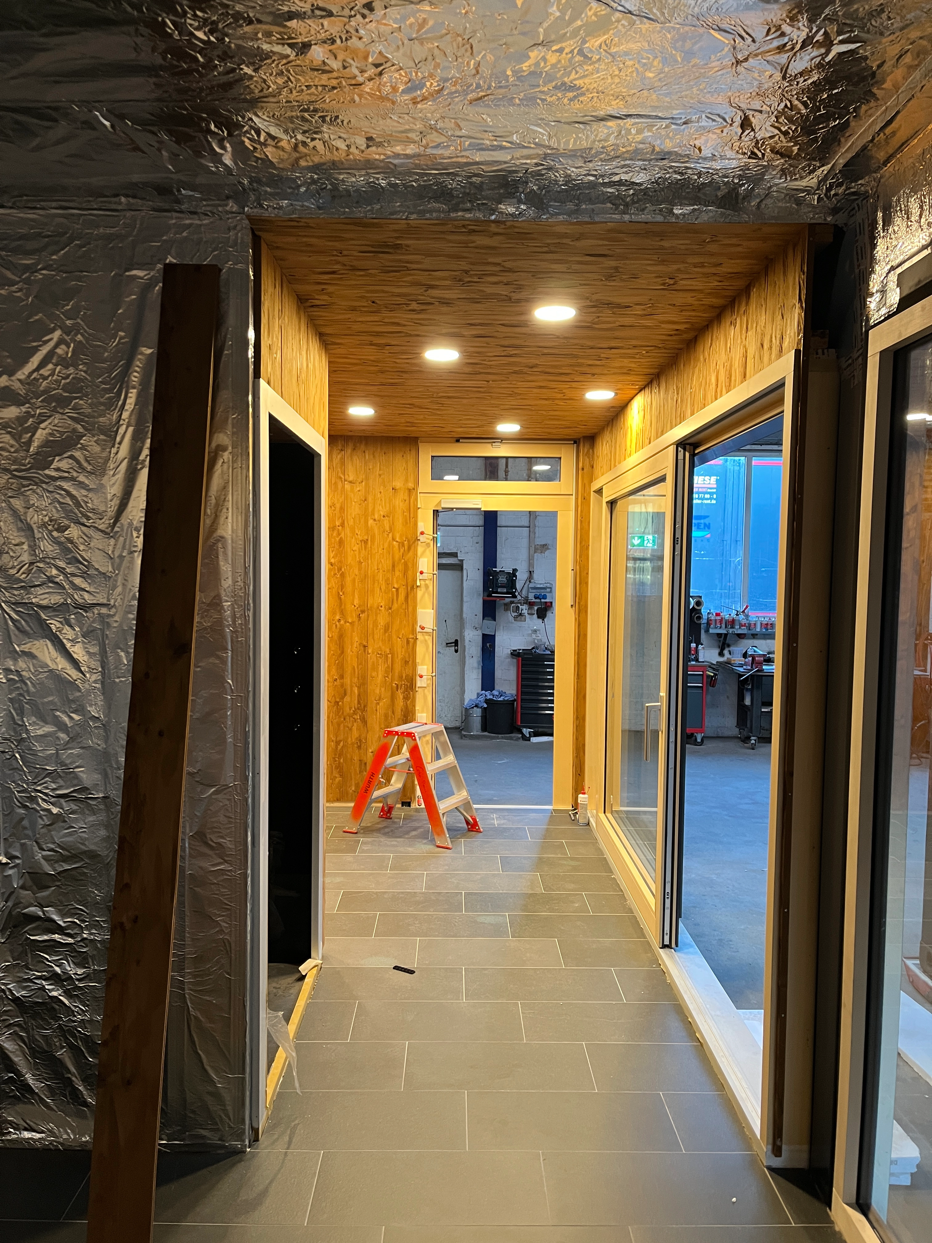 Saunacontainer LED Beleuchtung