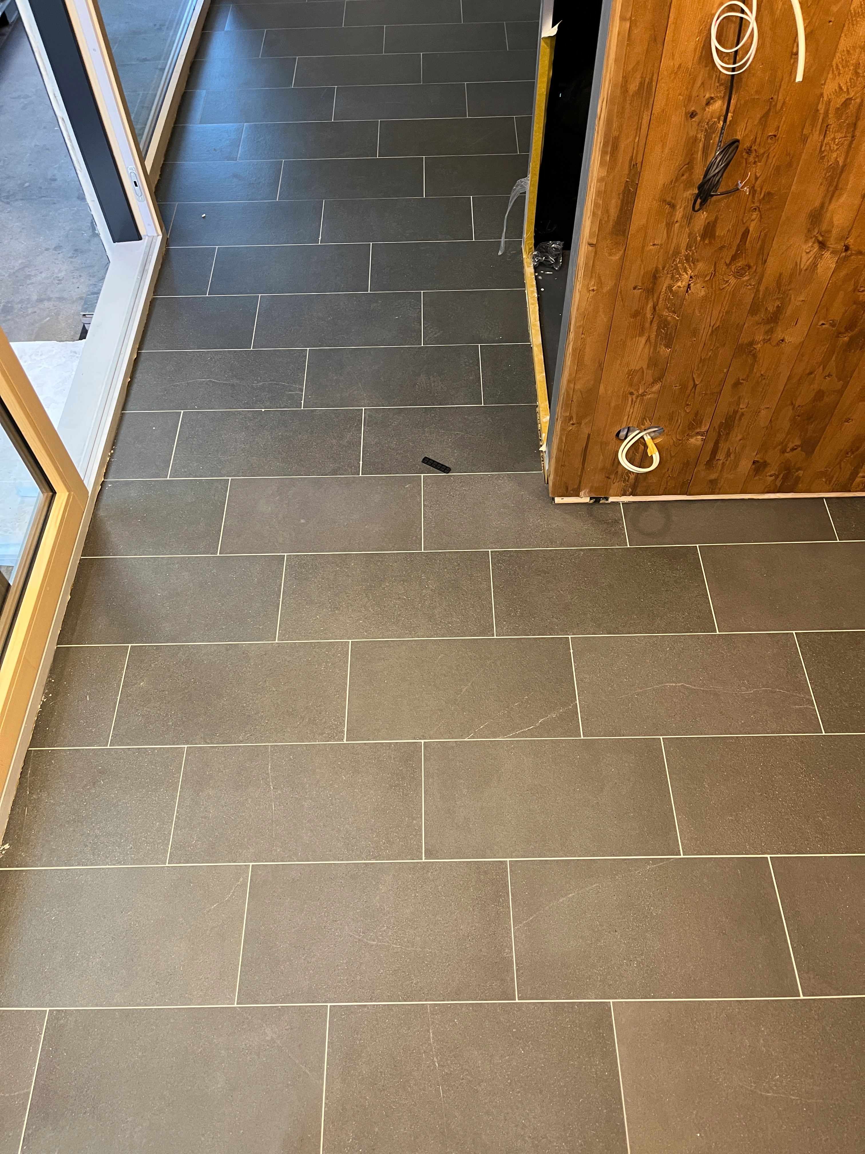 Saunacontainer Bodenbelag