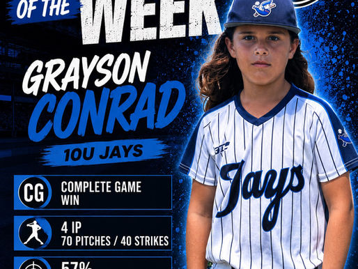 OPA JAYS Name First-Ever Player of the Week: Grayson Conrad (10U JAYS)