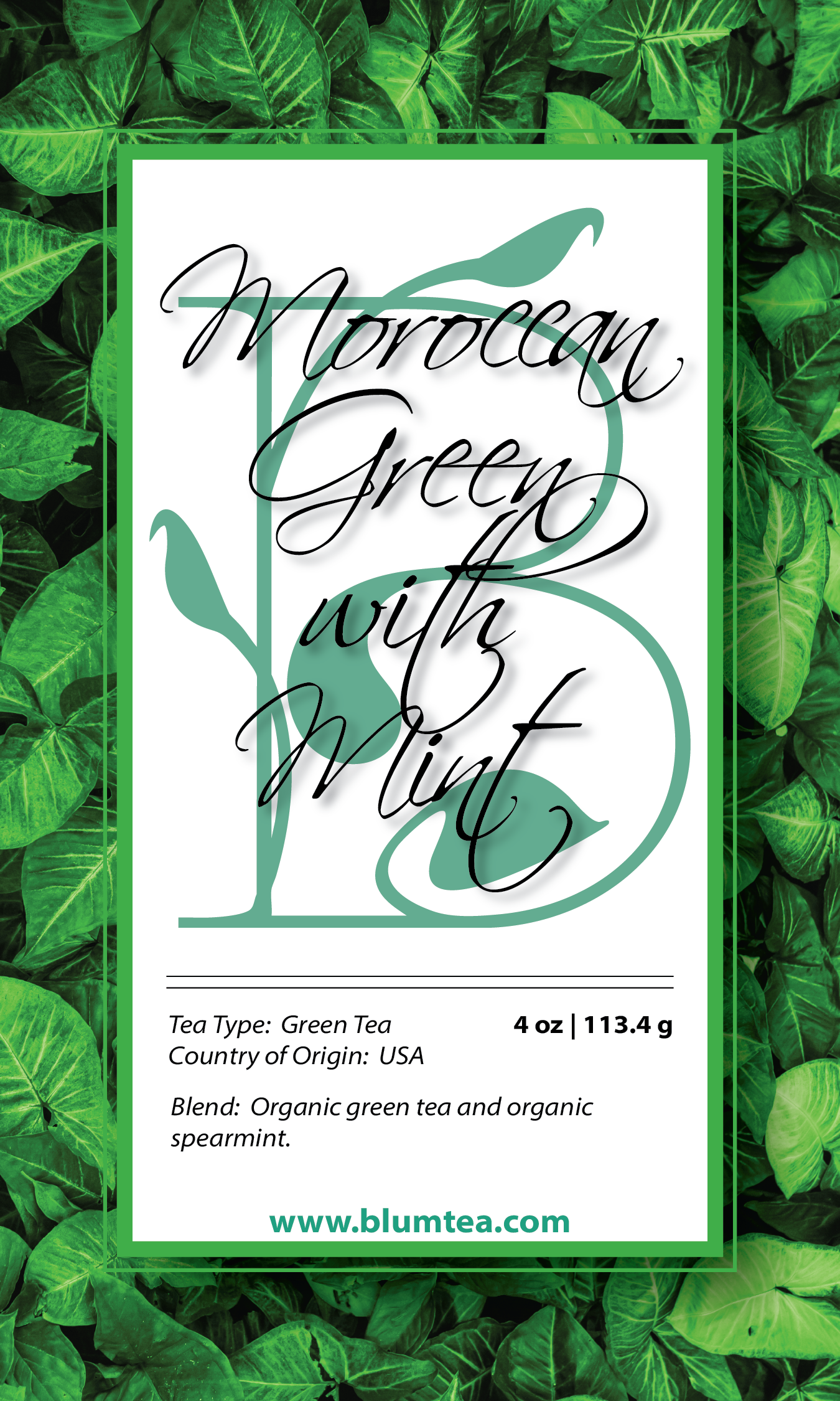 Moroccan  Green with Mint