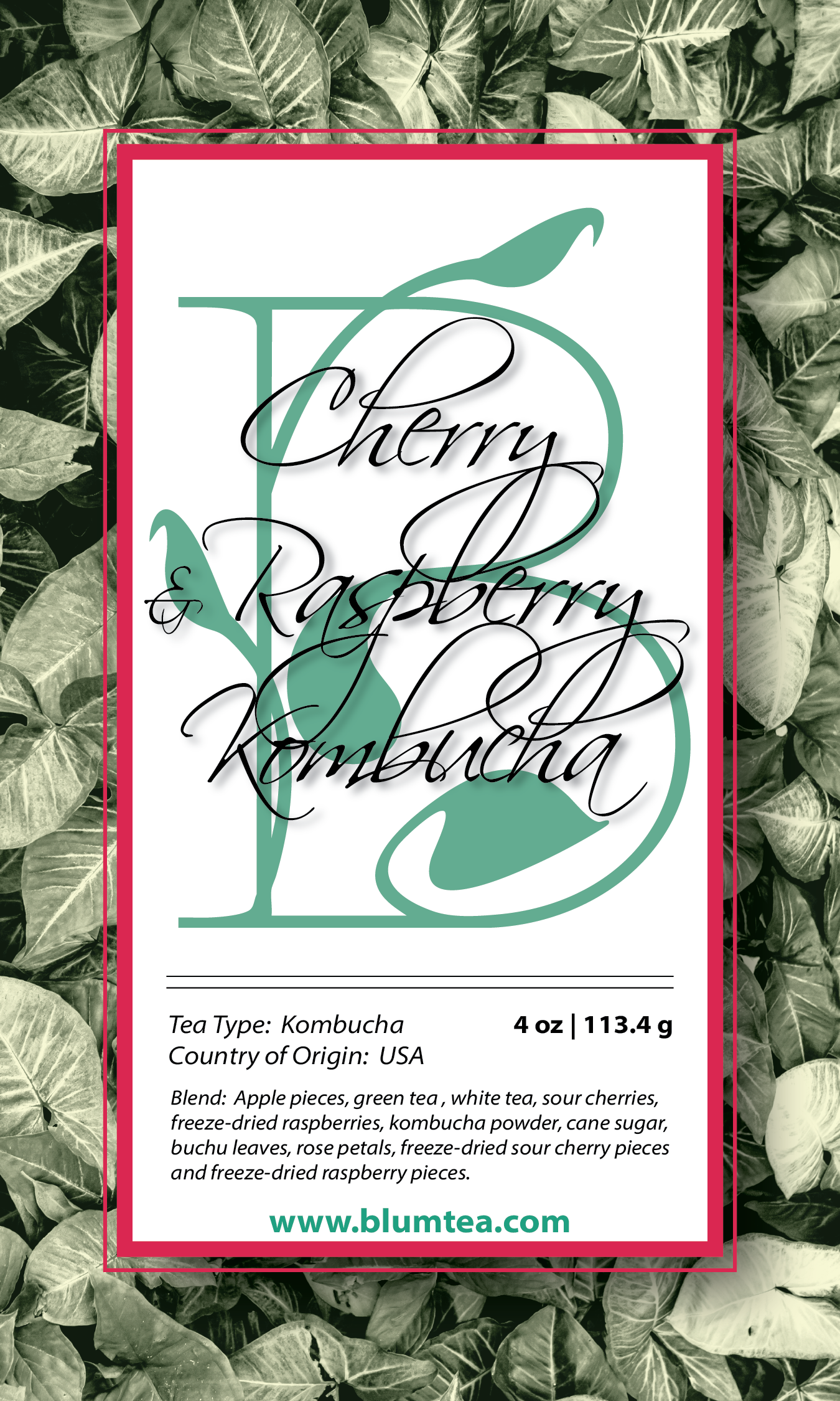 Cherry Raspberry Kombucha
