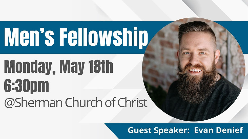 County-Wide Men's Fellowship: MAY