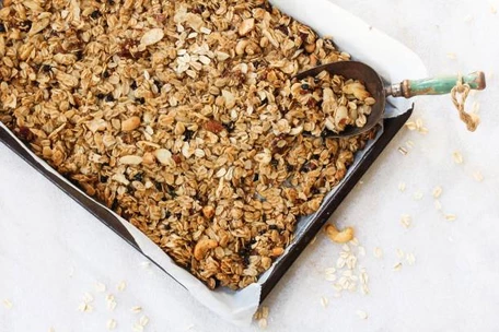 4 week gut protocol, banana oat bake, overnight oats