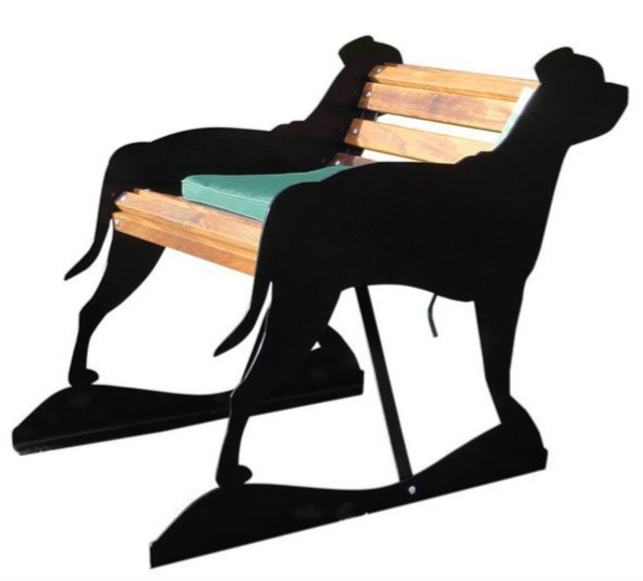 Thumbnail: Staffordshire Bull Terrier Garden Bench