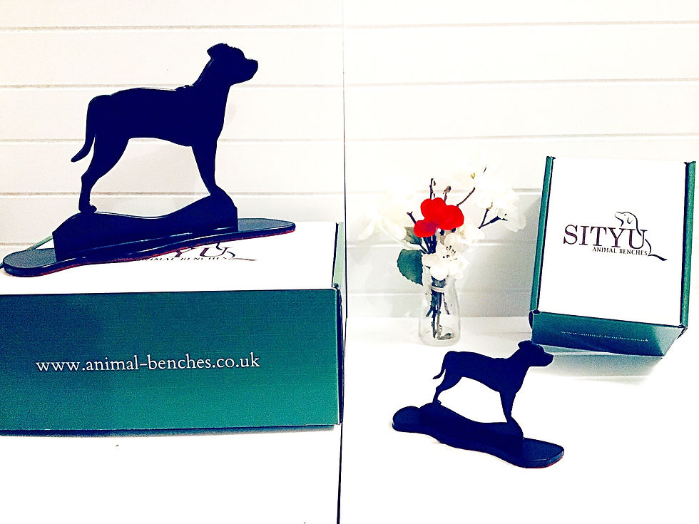 Staffordshire Bull Terrier Silhouette Ornament