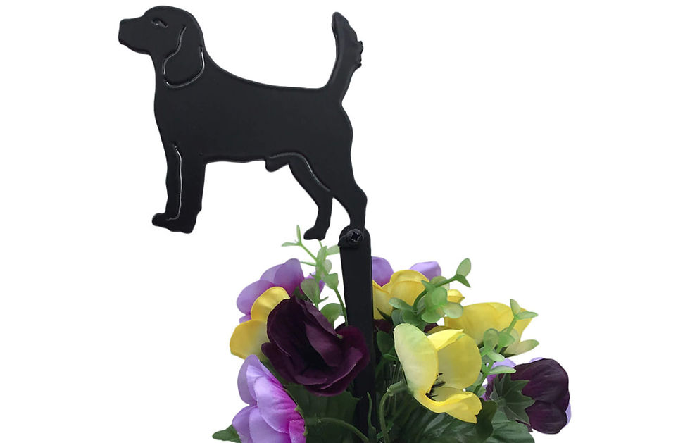 Beagle Flowerpot Stake