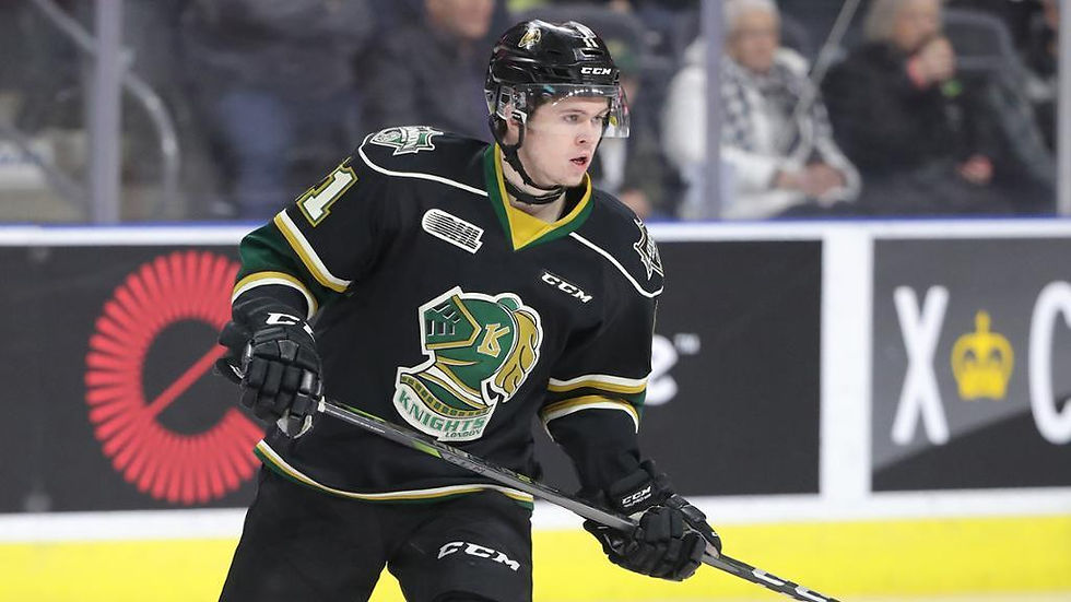 Connor McMichael of the London Knights