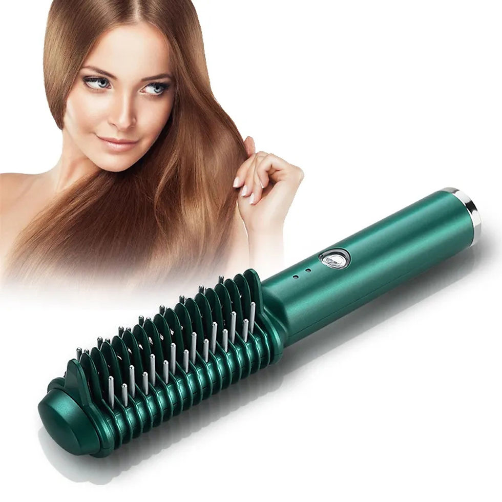 Thumbnail: Dual-Purpose Electric Hair Comb for Curling & Straightening