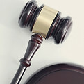 Wooden Gavel Closeup