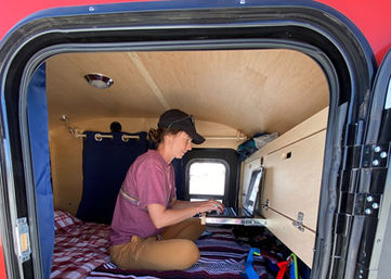 Work remote trailer setup