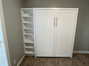 Murphy Bed is easy to use and fits space perfectly!