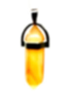 Carnelian bullet pendant necklace for confidence, motivation, creativity and energy