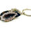 Thumbnail: Purple Agate Geode Key Ring for healing, confidence, clarity and spiritual protection