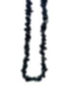 Jet crystal necklace for protection, business success, grounding, stress relief and emotional calm