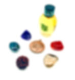 Anxiety healing crystal kit with Amethyst, Smoky Quartz, Hematite, Carnelian, Rudraksha, Talisman, Oil & Organza Bag