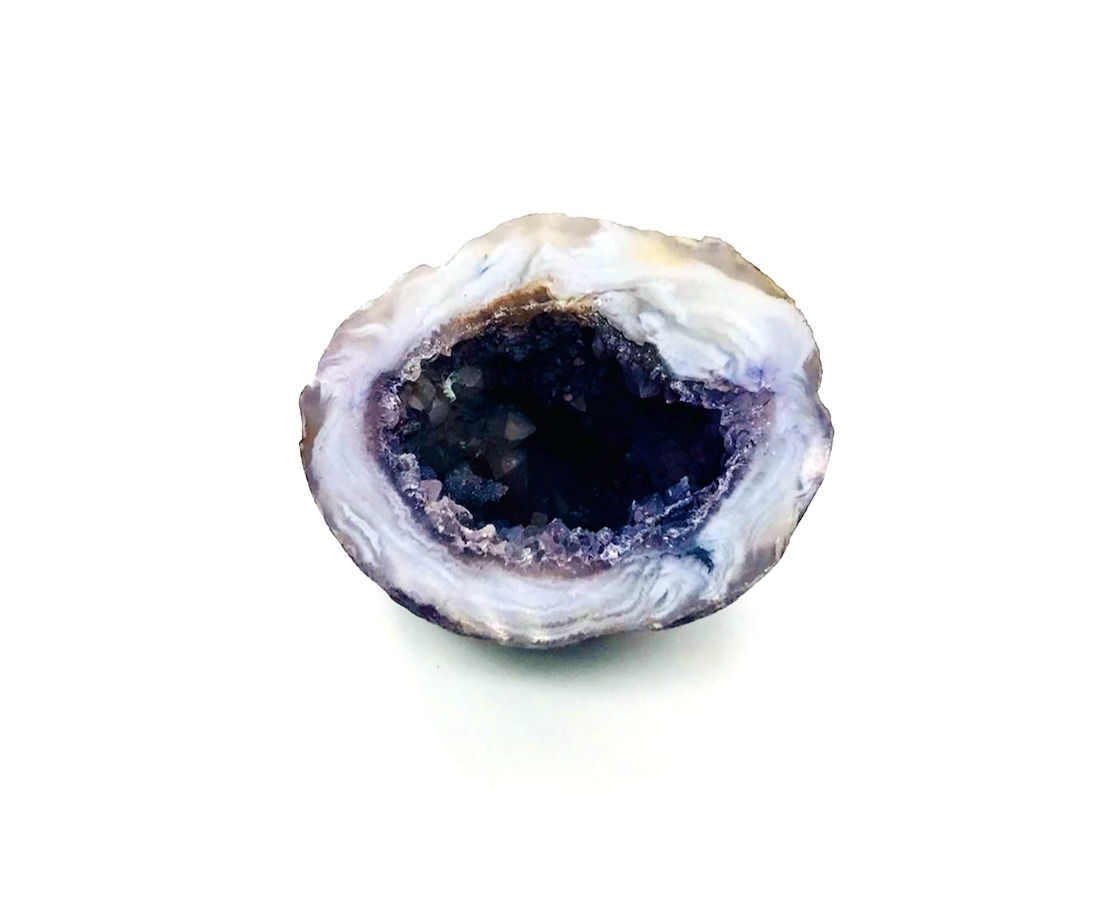 Purple Agate Geode Healing Crystal for confidence, protection, clarity and emotional strength