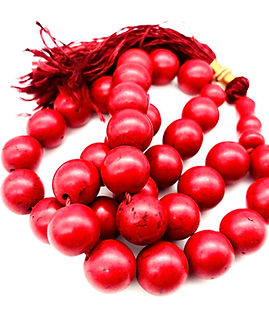  Red Howlite Prayer Beads for Calming Energy, Stress Relief and Emotional Grounding – Healing Energy Rocks