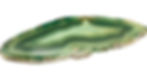 Green Agate healing crystal slice for energy cleansing, confidence, balance and protection