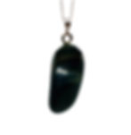 Blue Tiger's Eye Pendant Necklace for strength, focus and calm energy