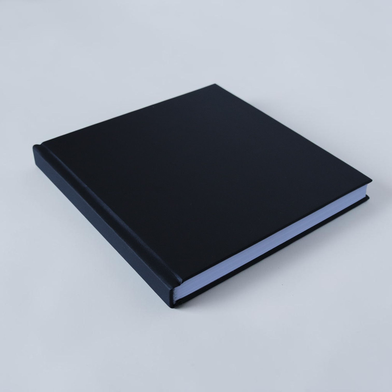 El Yapımı 15 x 15 cm Siyah Cilt Bezli Defter