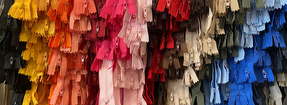 Ensemble de fermetures éclairs de toutes les couleurs