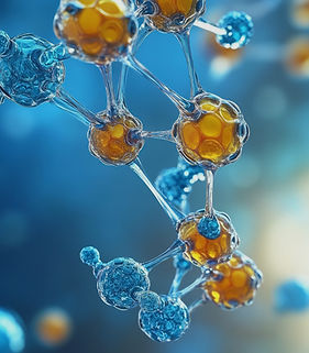 Abstract molecule fat model: interconnected spheres