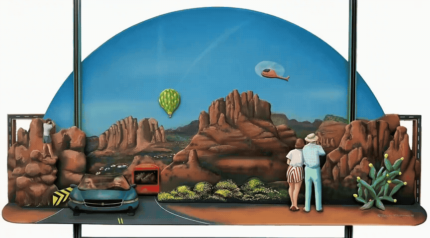 FAMoS “Vortex Excursions”	1997 - Acrylic on Wood 29 X 48