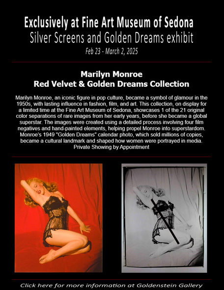 Featuring iconic Marilyn Monroe
photos by Tom Kelly
Feb 20-Mar 2, 11am-7pm.
