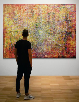 Stellarum Fabrica. Oil on Canvas. 150 x 200 x 5 cm.