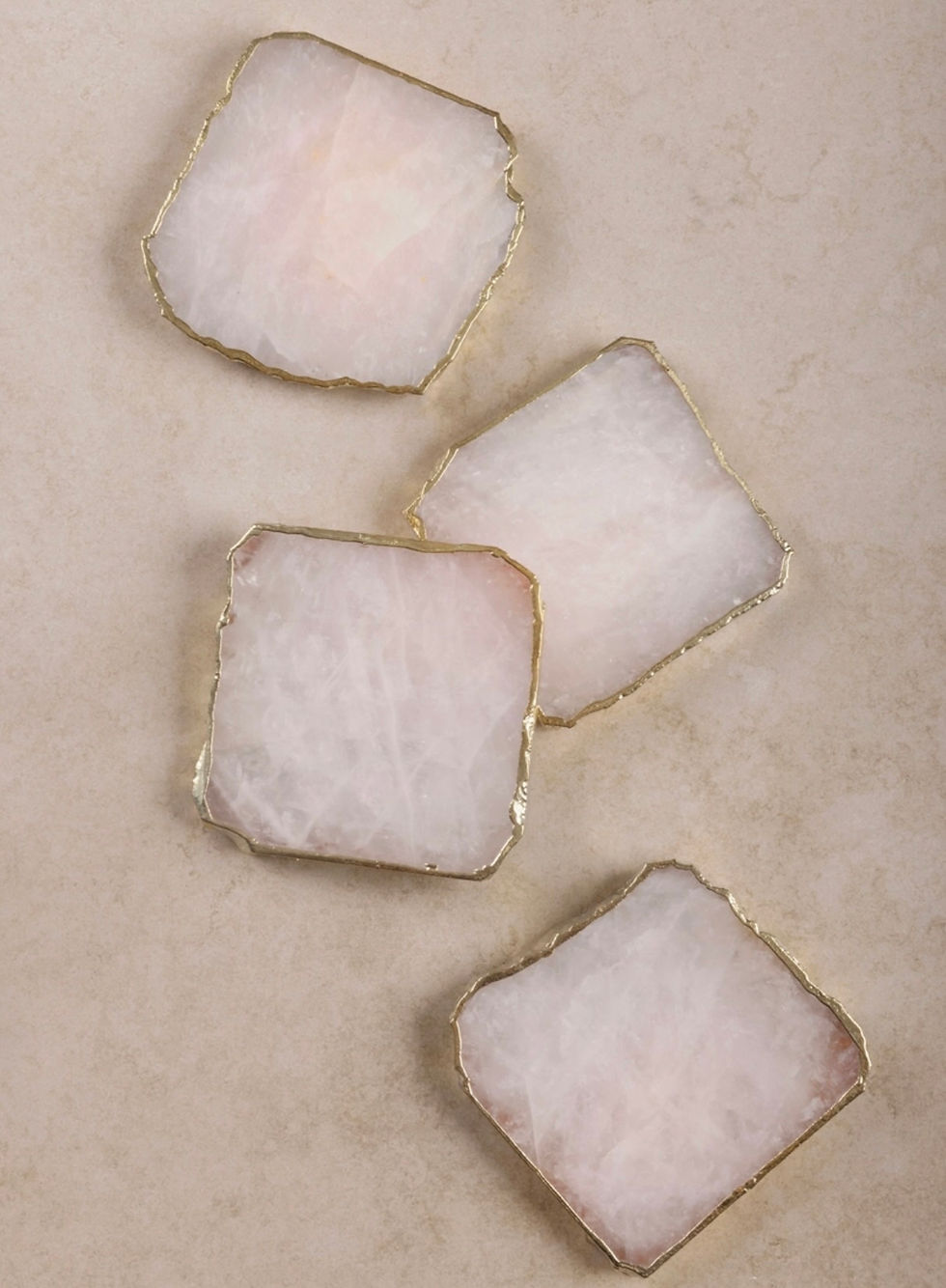 Quartz Coasters, Set of 4