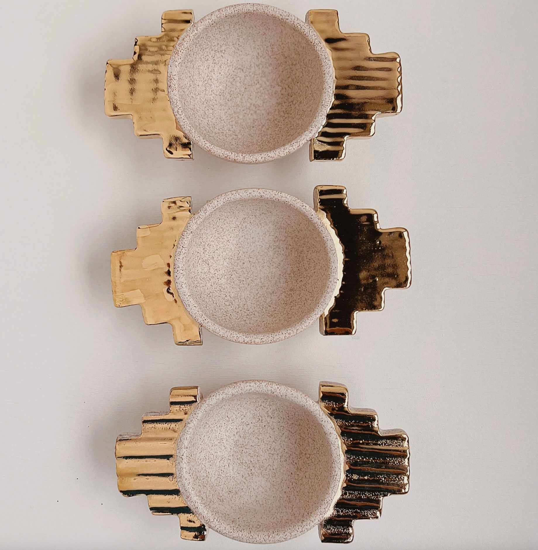 Sol Dish in Oat + Gold