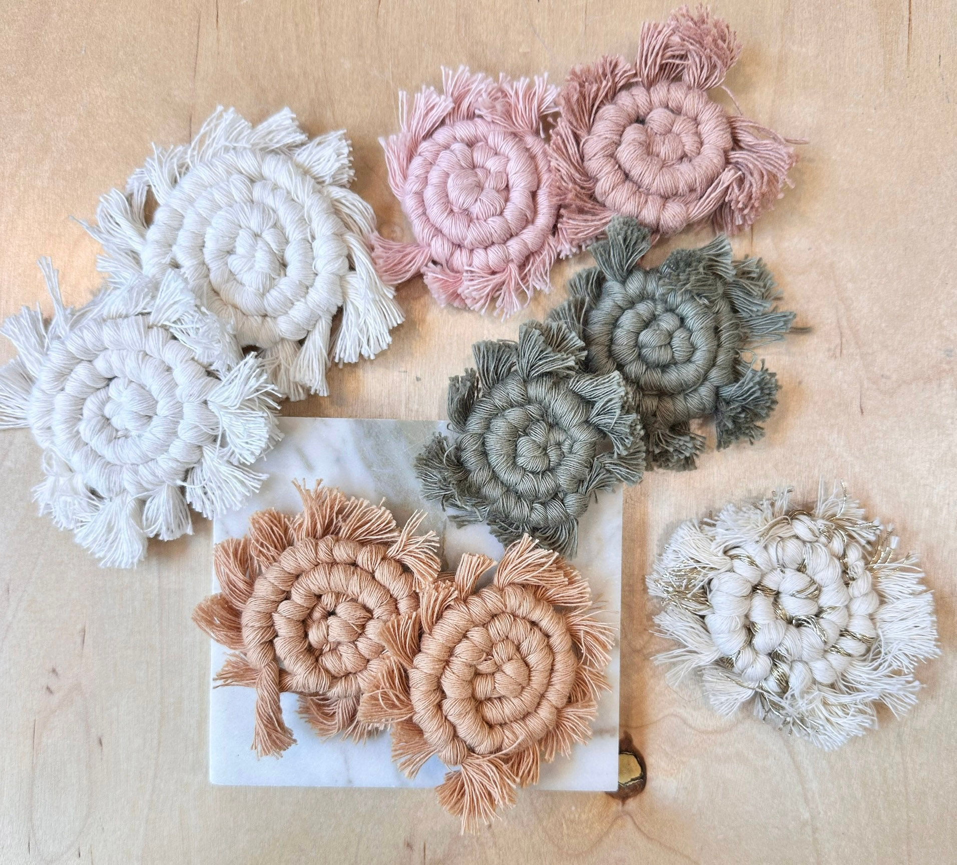 Handmade Macrame Magnets