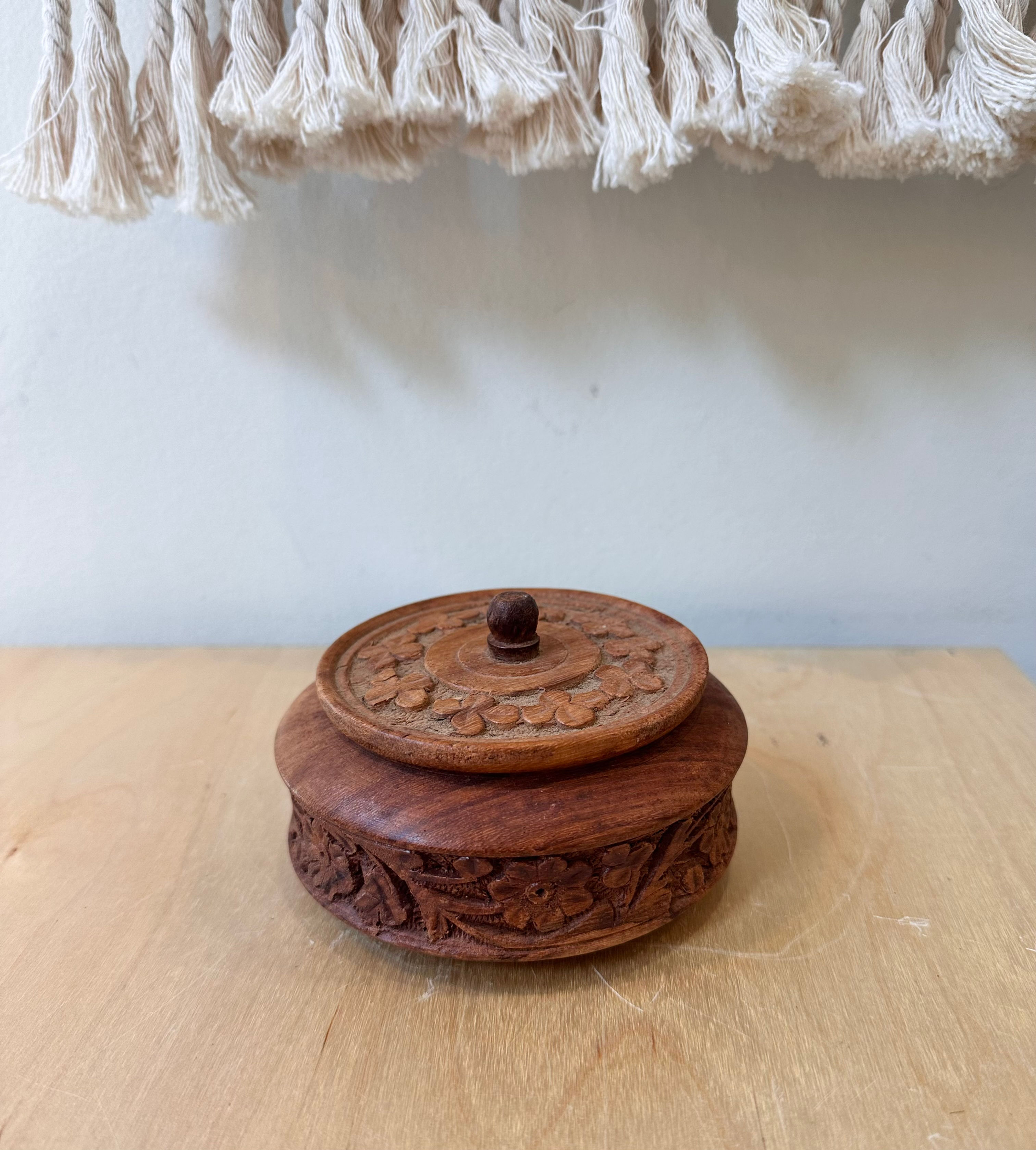 Vintage Hand Carved Box