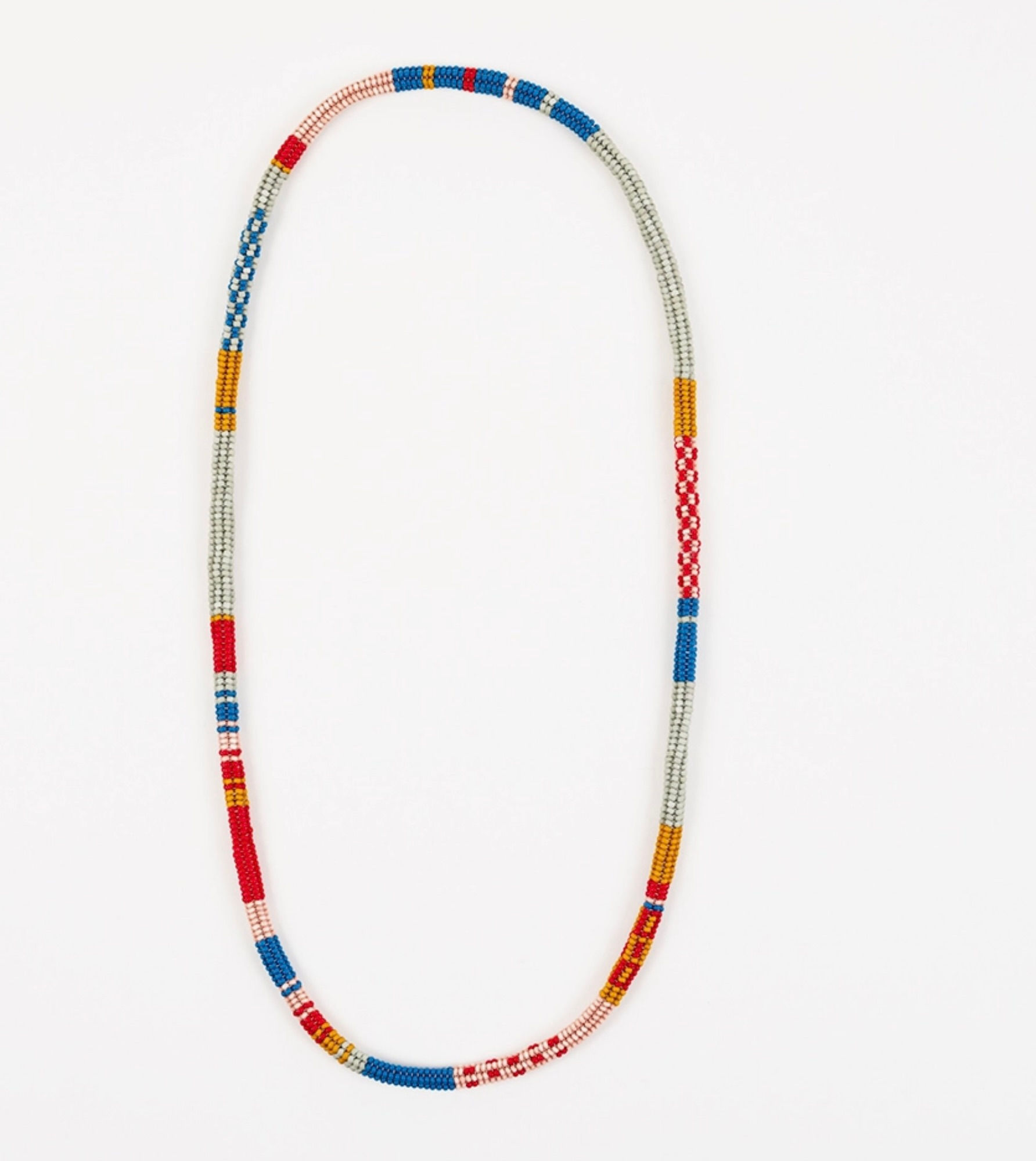 Patchwork Beaded Necklace