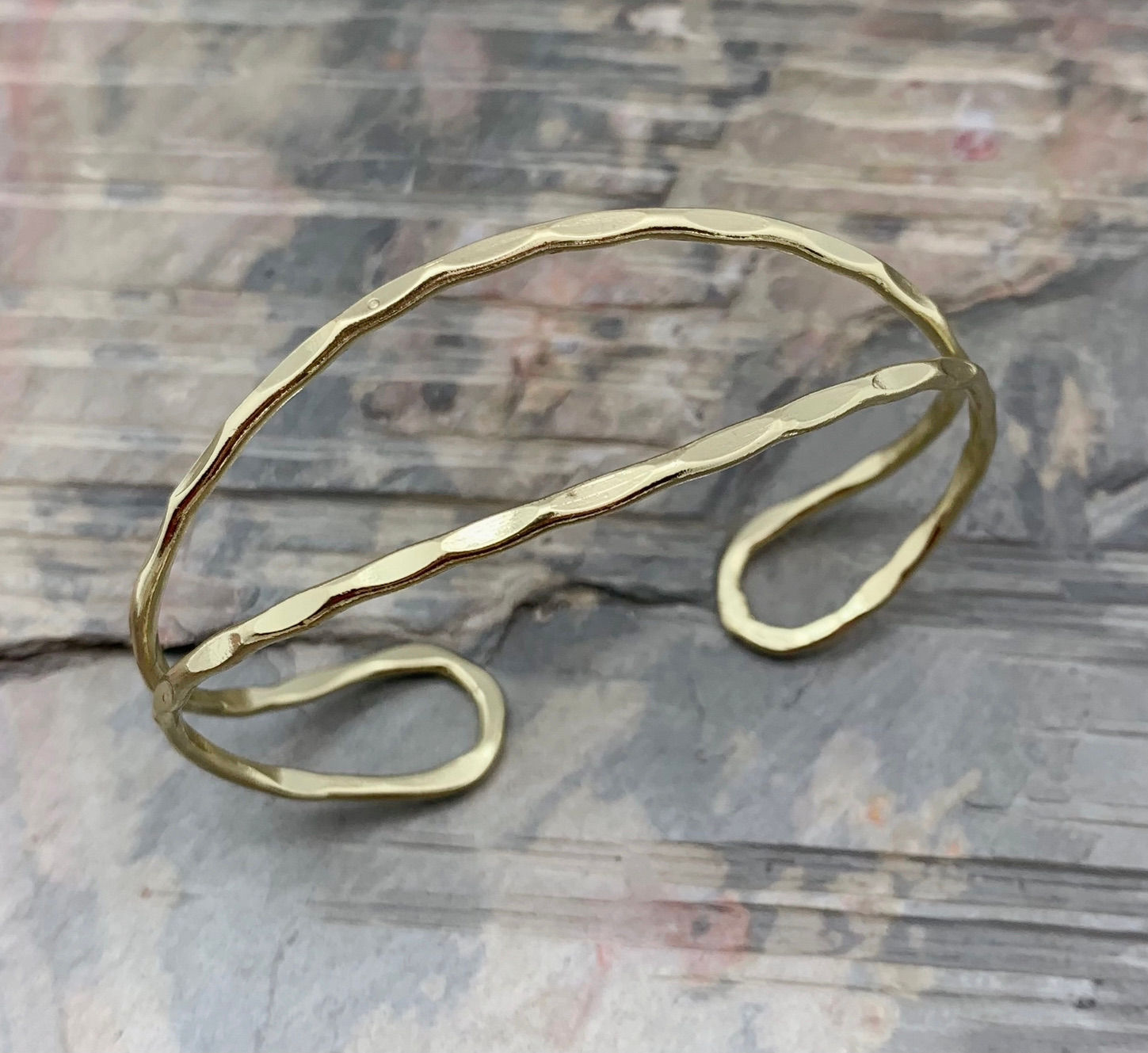 Gold Plated Adjustable Cuff Bracelet