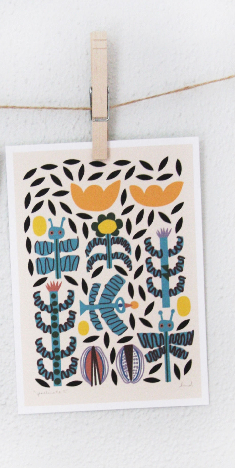 Pollinate Art Print II by Leah Duncan