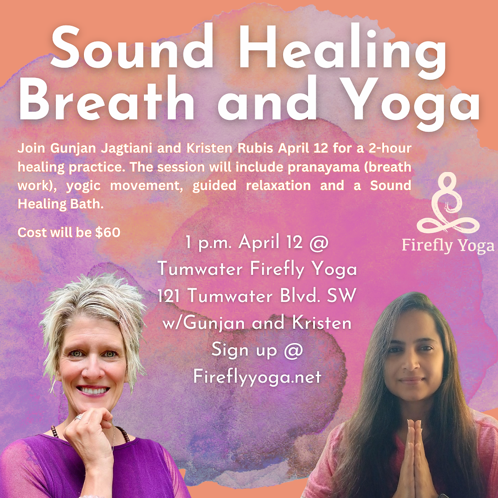 Sound Healing, Breath, and Yoga with Kristen + Gunjan