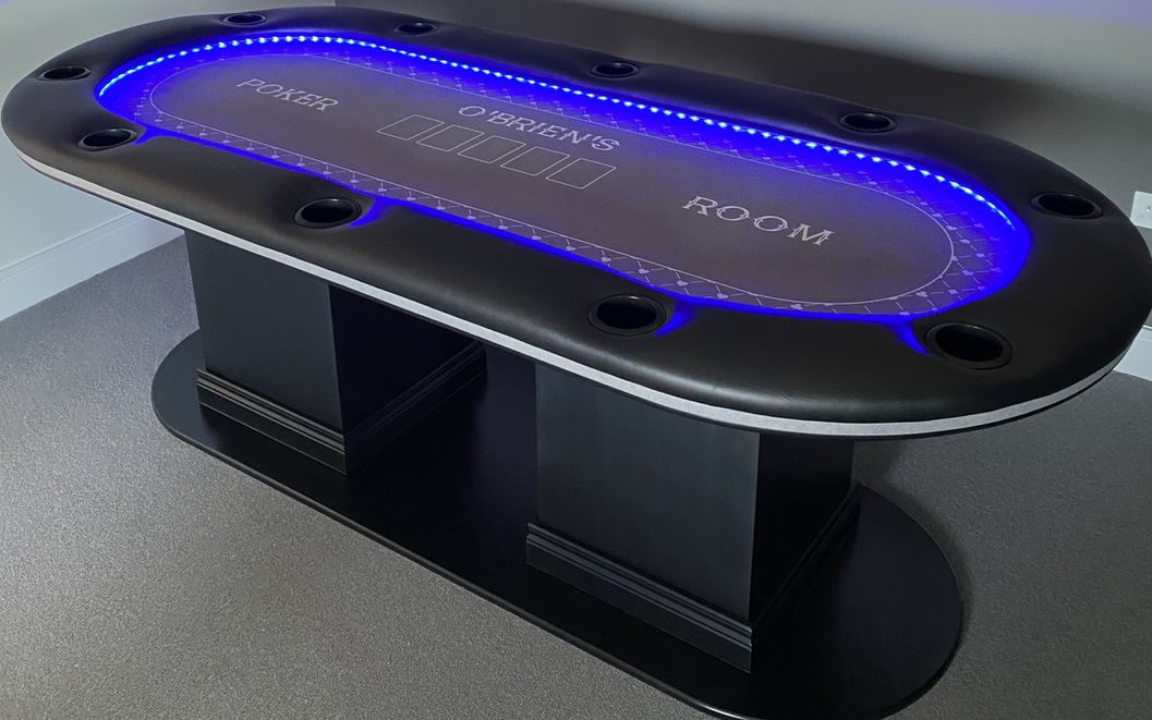 bespoke custom poker table ireland uk mancave homebar