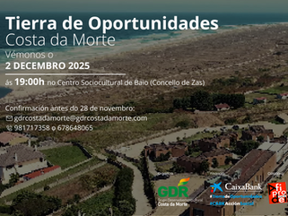O GDR Costa da Morte presenta os vídeos do proxecto "Tierra de Oportunidades 2025" en Baio