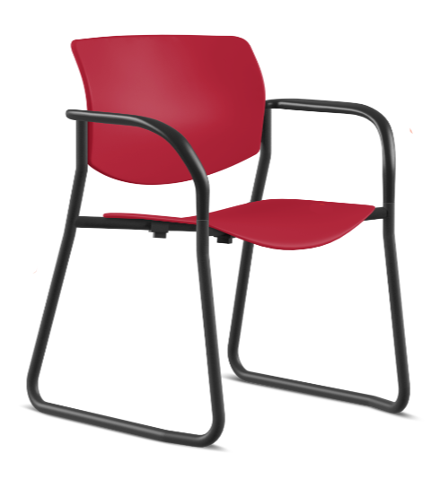 Thumbnail: Shuttle Sled Base Arm Chair