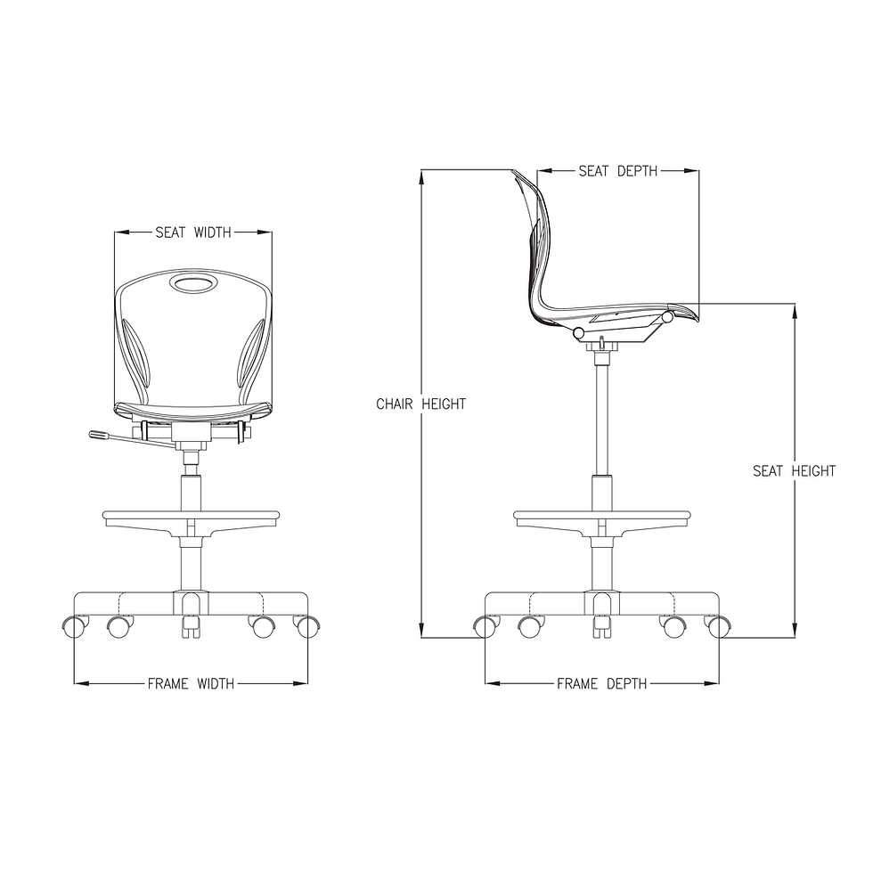 Thumbnail: Discover Swivel Stool with Casters