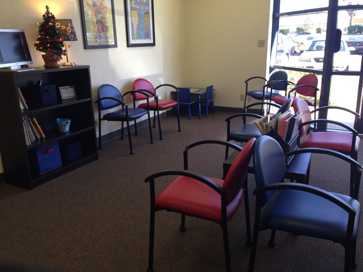 bola chairs in waiting room