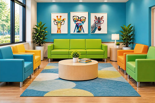Colorful Pediatric Waiting Room Lounge (